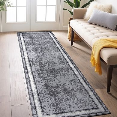 World Rug Gallery Modern Border Area Rug