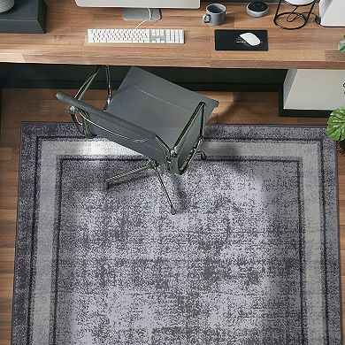 World Rug Gallery Modern Border Area Rug