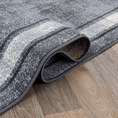 World Rug Gallery Modern Border Area Rug