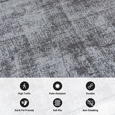 World Rug Gallery Modern Border Area Rug