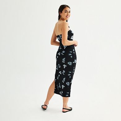 Juniors' Almost Famous Tube Midi Dress