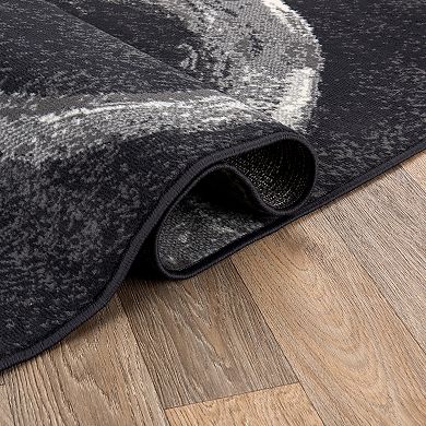 World Rug Gallery Contemporary Abstract Circles Area Rug