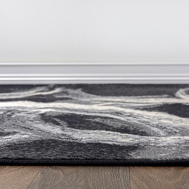 World Rug Gallery Contemporary Abstract Circles Area Rug