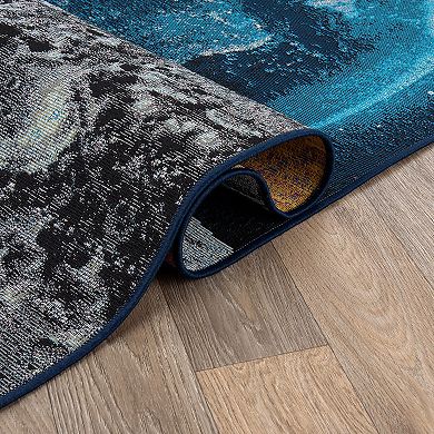 World Rug Gallery Galaxy Collection Adventure Moon Indoor/Outdoor Area Rug