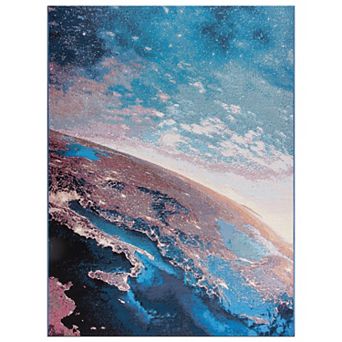 World Rug Gallery Galaxy Collection Adventure Space Indoor/Outdoor Area Rug