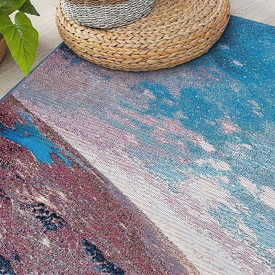 World Rug Gallery Galaxy Collection Adventure Space Indoor/Outdoor Area Rug