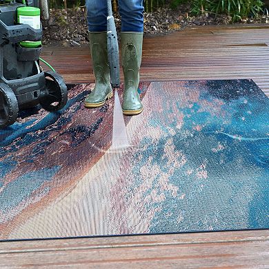 World Rug Gallery Galaxy Collection Adventure Space Indoor/Outdoor Area Rug