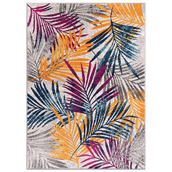World Rug Gallery Contemporary Palm Leaf Design Area Rug