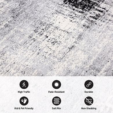 World Rug Gallery Contemporary Abstract Deco Area Rug
