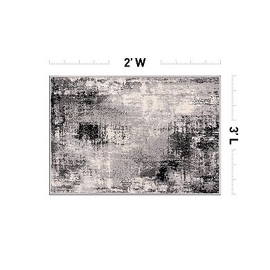 World Rug Gallery Contemporary Abstract Deco Area Rug