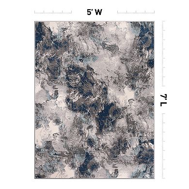 World Rug Gallery Rio Modern Abstract Area Rug