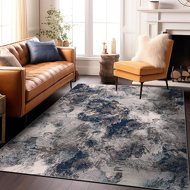 World Rug Gallery Rio Modern Abstract Area Rug