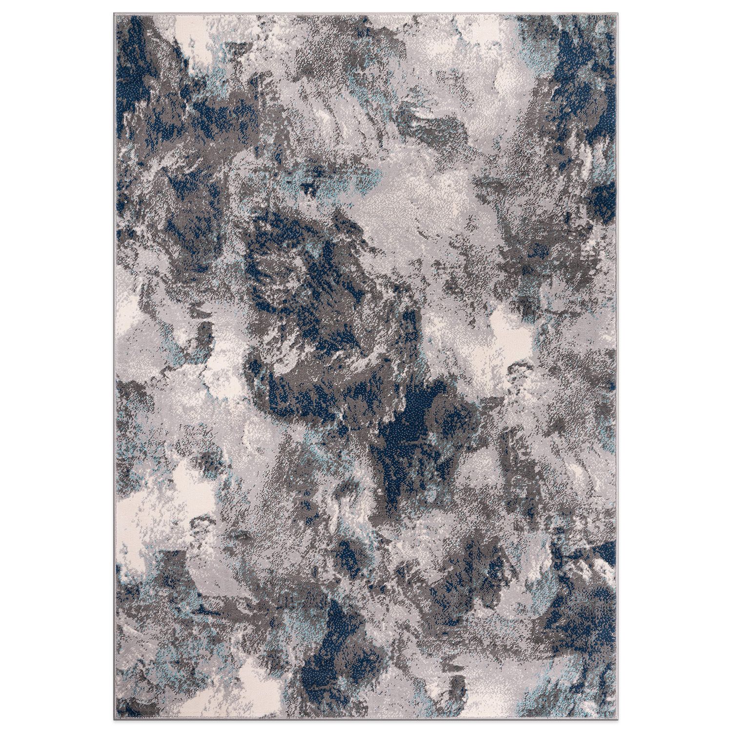 Lahome Abstract 8x10 Area Rugs,Washable Blue Grey Living