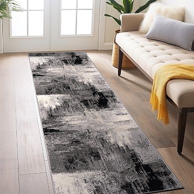 World Rug Gallery Bari Contemporary Abstract Art Area Rug