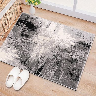 World Rug Gallery Bari Contemporary Abstract Art Area Rug