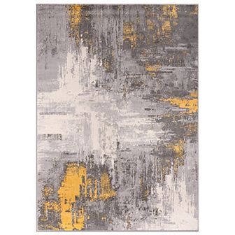 World Rug Gallery Bari Contemporary Abstract Art Area Rug