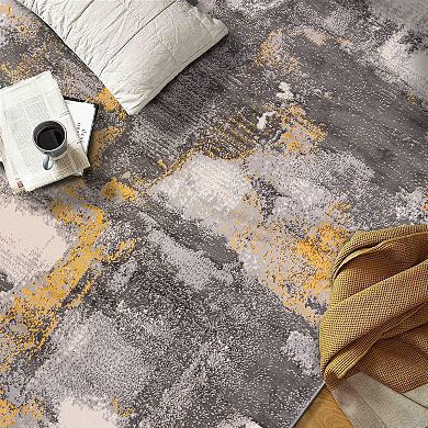 World Rug Gallery Brighton Modern Abstract Area Rug