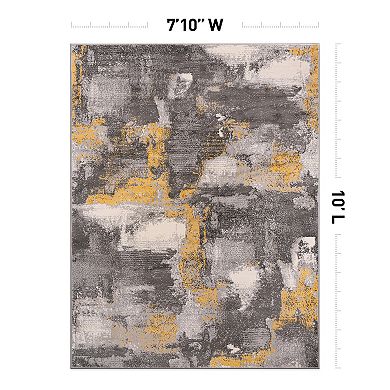 World Rug Gallery Brighton Modern Abstract Area Rug