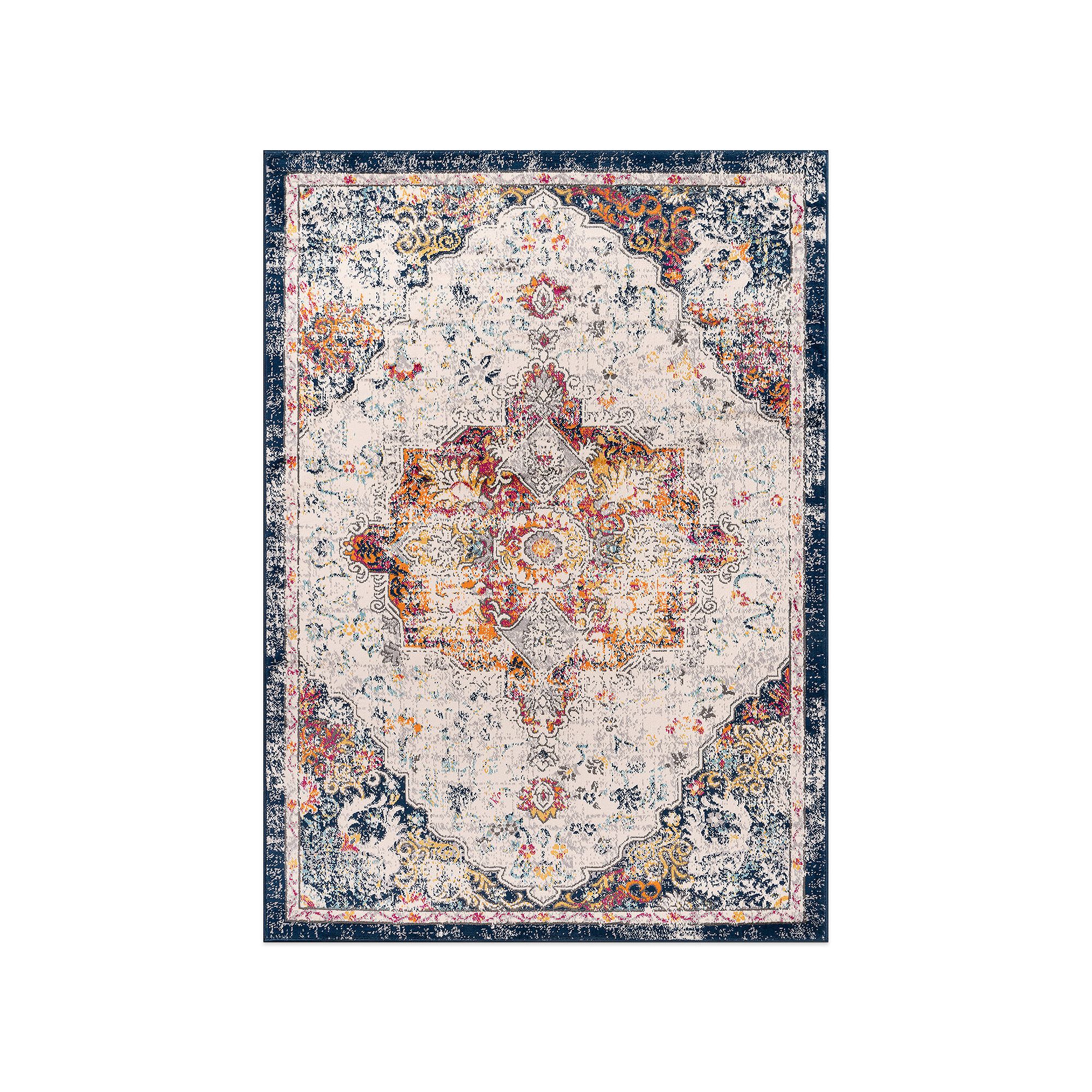 World Rug Gallery Caen Bohemian Medallion Area Rug, Multi