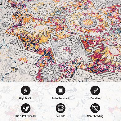 World Rug Gallery Caen Bohemian Medallion Area Rug