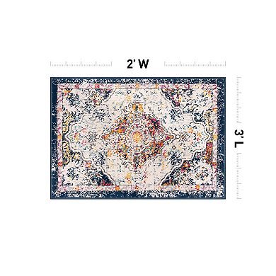 World Rug Gallery Caen Bohemian Medallion Area Rug