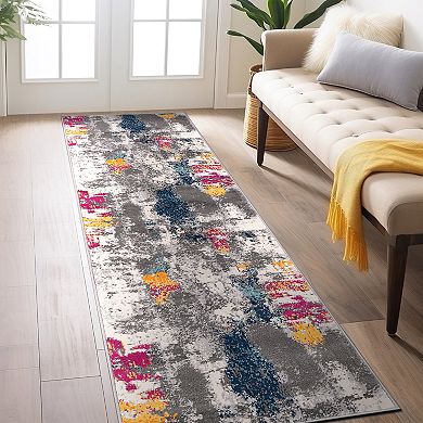 World Rug Gallery Cardiff Contemporary Abstract Area Rug