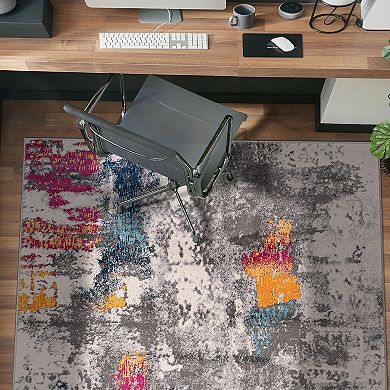 World Rug Gallery Cardiff Contemporary Abstract Area Rug