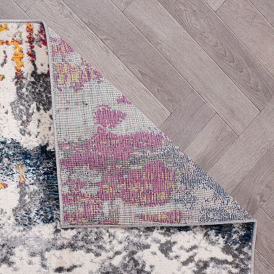 World Rug Gallery Cardiff Contemporary Abstract Area Rug