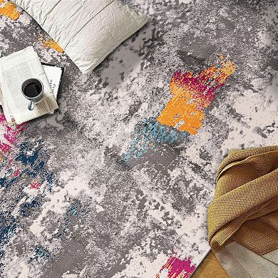 World Rug Gallery Cardiff Contemporary Abstract Area Rug