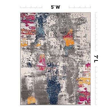 World Rug Gallery Cardiff Contemporary Abstract Area Rug