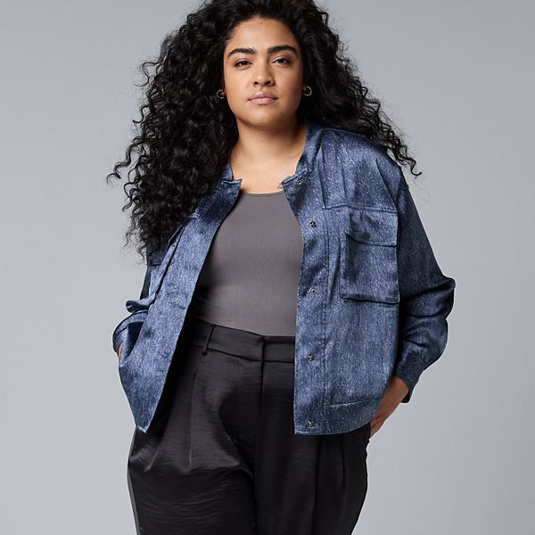 Plus Size Simply Vera Vera Wang Bomber Jacket