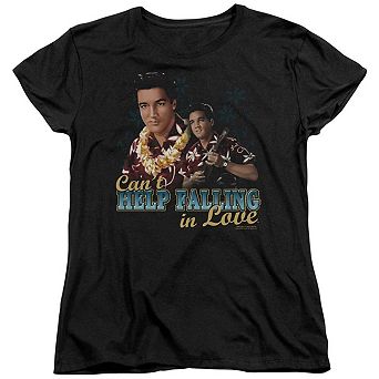 Elvis Presley Cant Help Falling Short Sleeve Womens Tee