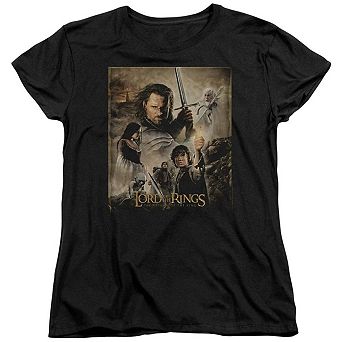 Lord Of The Rings Return Of The King Poster Short Sleeve Womens T-shirt
