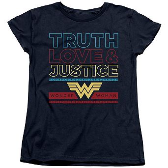 Wonder Woman 84 Truth Love Justice Short Sleeve Women´s T-Shirt