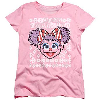Sesame Street Abby Cadabby Ugly Christmas Short Sleeve Women´s Tee