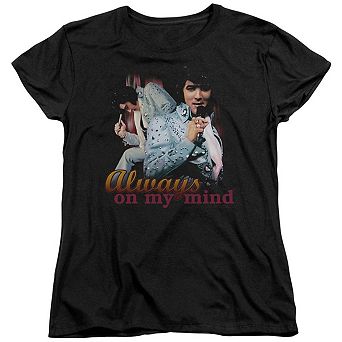 Elvis Presley Always On My Mind Short Sleeve Womens Tee