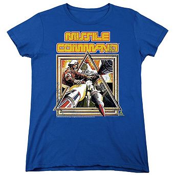 Atari Missle Commander Short Sleeve Womens Tee