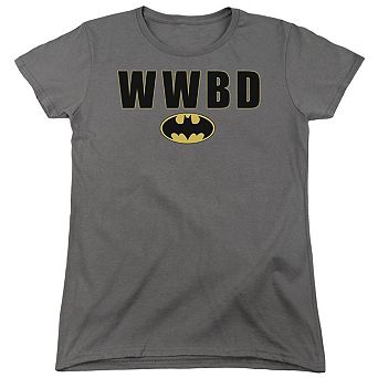 Batman Wwbd Logo Short Sleeve Womens T-shirt