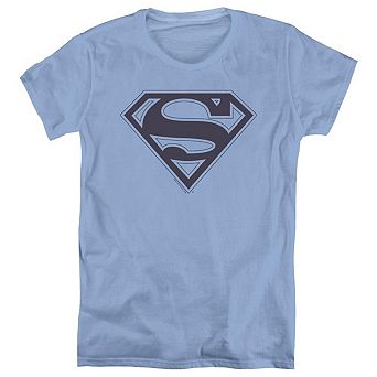 Superman Blue & Navy Shield Short Sleeve Womens T-shirt