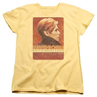 David Bowie Stage Tour Berlin 78 Short Sleeve Womens Tee