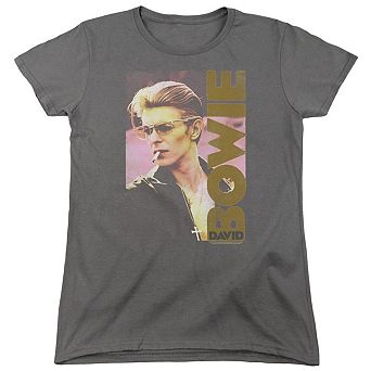 David Bowie Smokin Short Sleeve Womens Tee