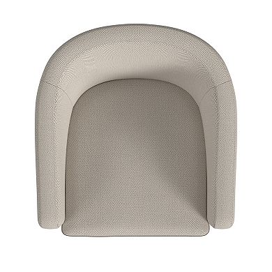 HomePop Modern Textured Barrel Accent Chair