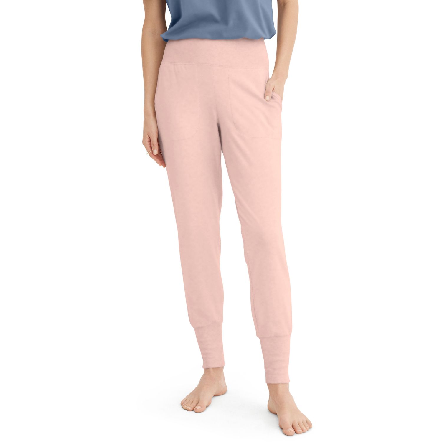 thumbnail image 2 of Jockey Women's Soft Touch Luxe Lounge Pants - Cotton Modal Blend, Wide Waistband, Relaxed Fit 2 of 11