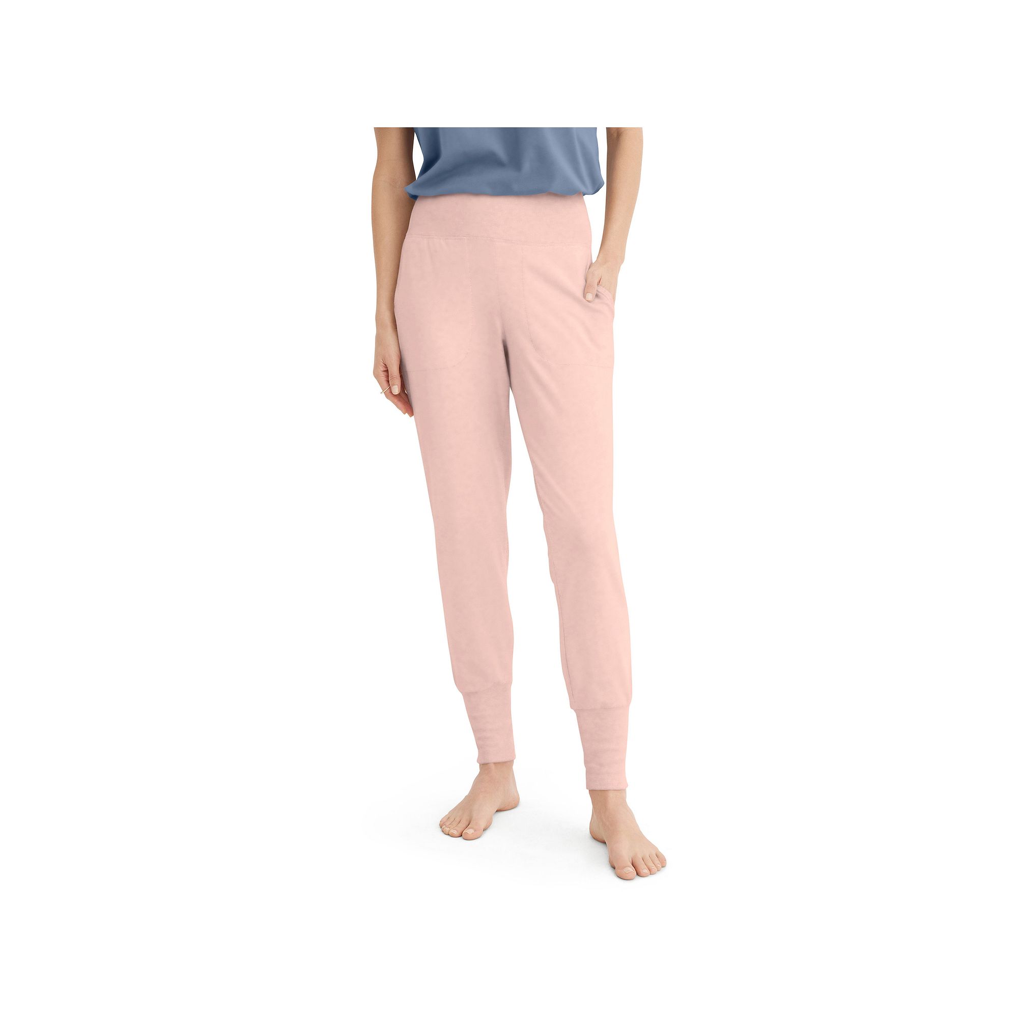 Womens Jockey® Soft Touch Luxe Joggers, Size: 1XL, Pink Mist