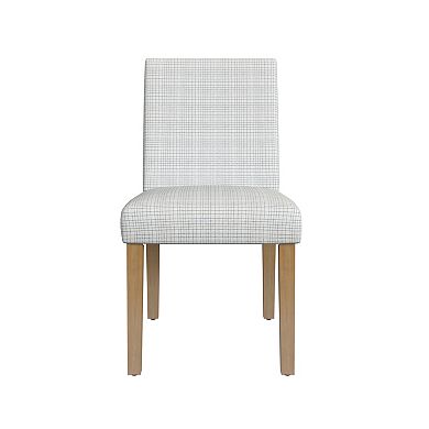 HomePop Mini Grid Patter Upholstered Dining Chair