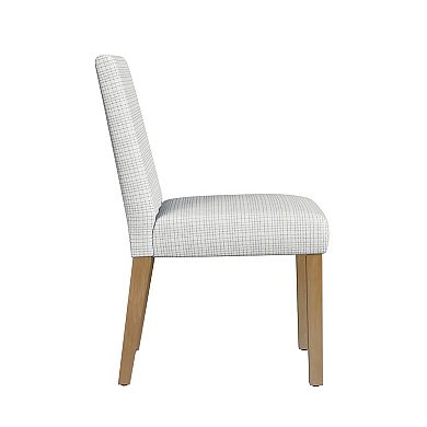 HomePop Mini Grid Patter Upholstered Dining Chair