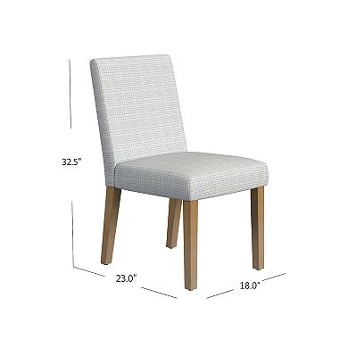 HomePop Mini Grid Patter Upholstered Dining Chair