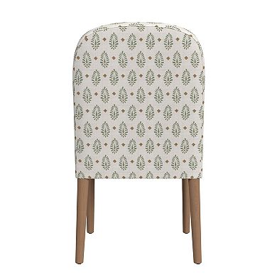 HomePop Round Back Upholstered Armless Dining Chair