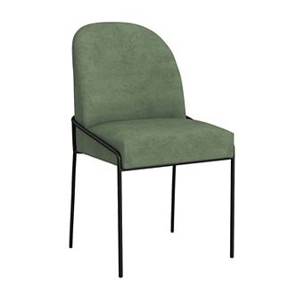 HomePop Metal Velvet Upholstered Dining Chair