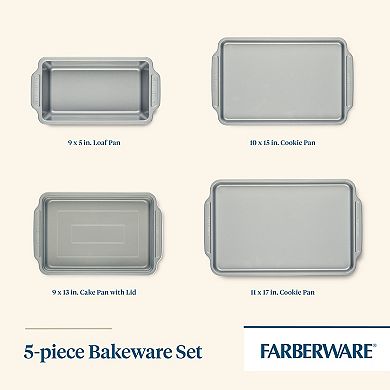 Farberware® Nonstick Bakeware & On-the-Go Cake Pan 5-Piece Set